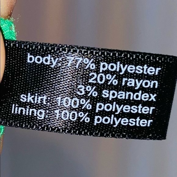 The Limited Green fit n flare paper bag dress M - Picture 8 of 10